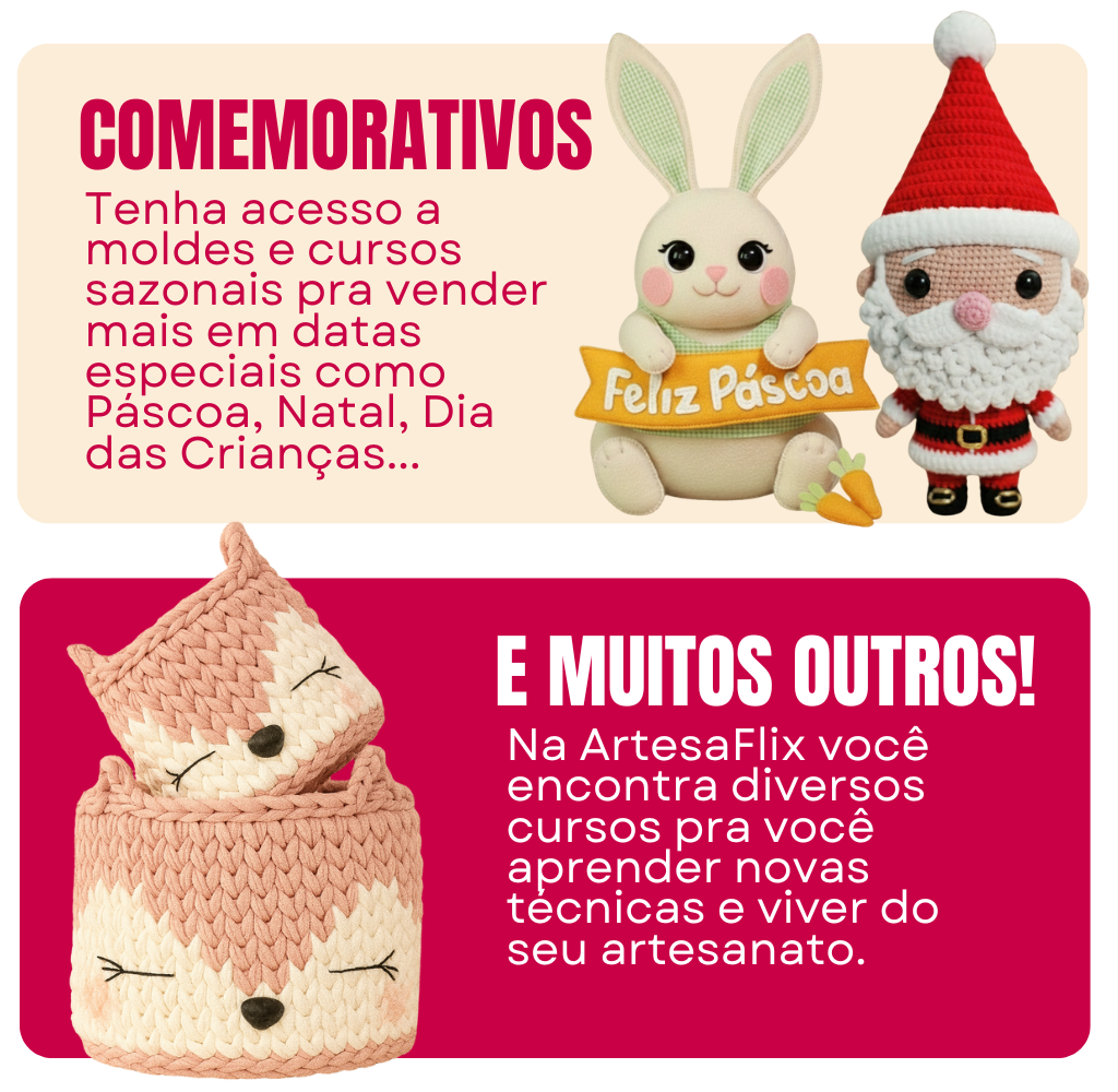 Cursos comemorativos e muitos outros ArtesaFlix